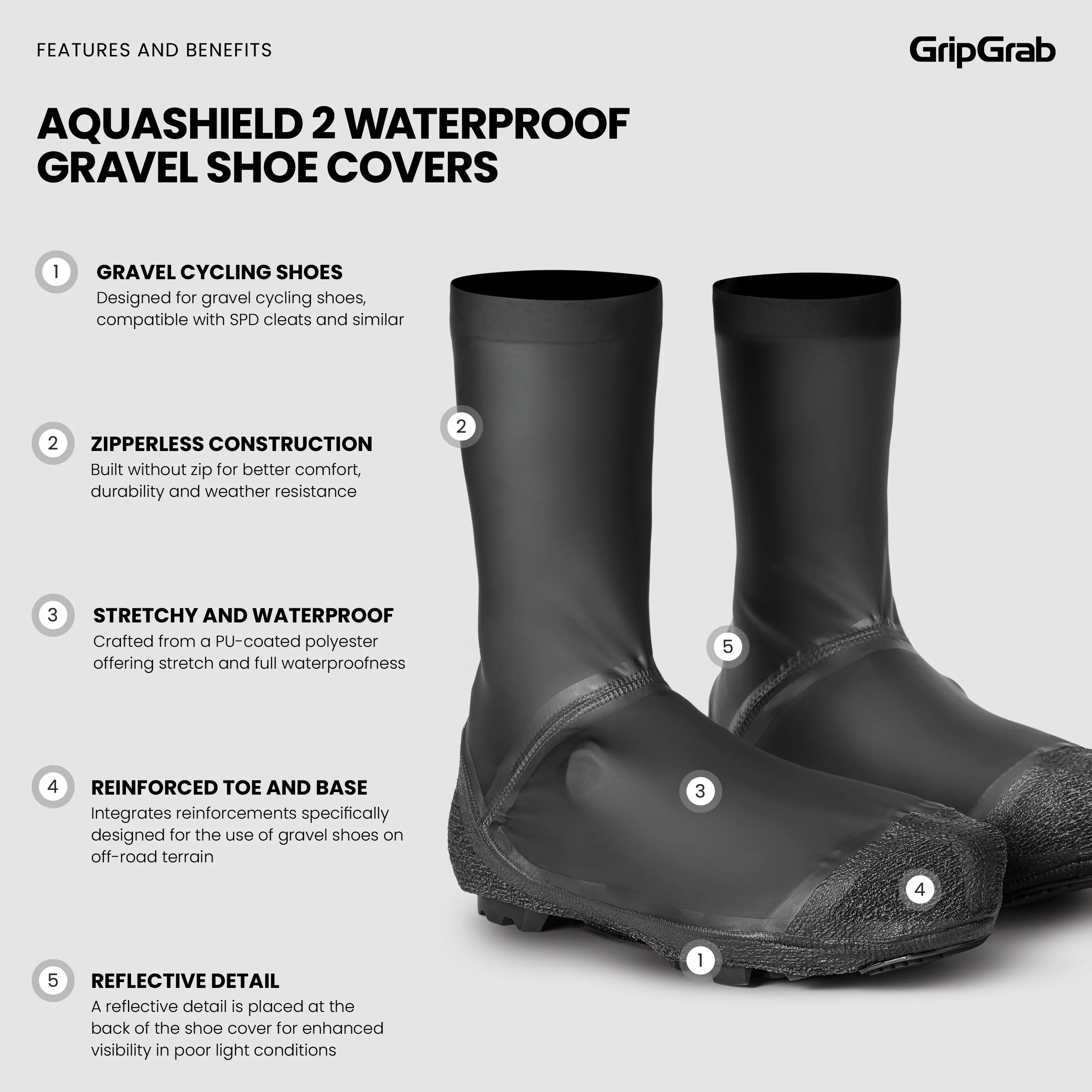 AquaShield 2 Waterproof Gravel Shoe Covers - Image 7