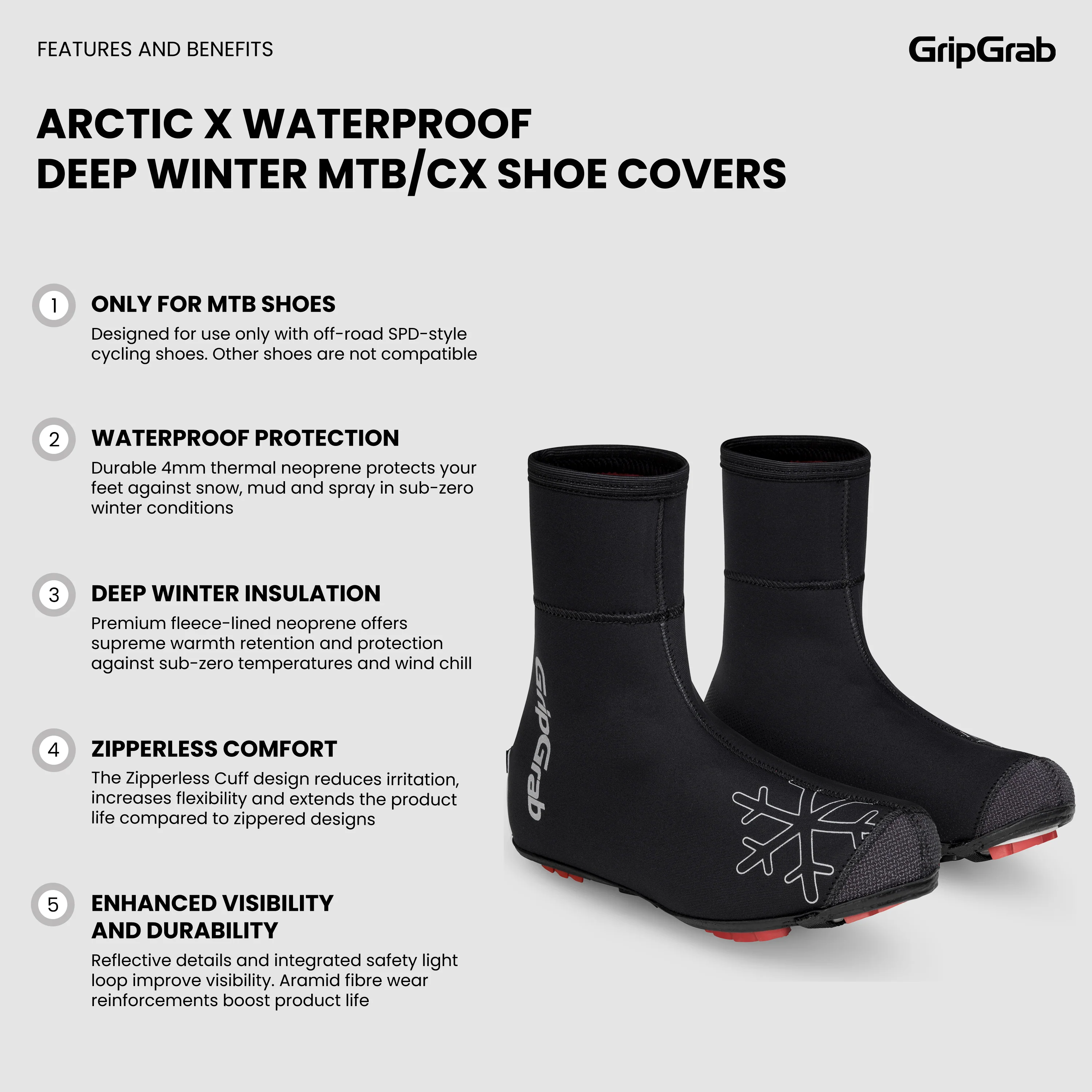 Arctic X Waterproof Deep Winter MTB/CX Shoe Covers - Image 5