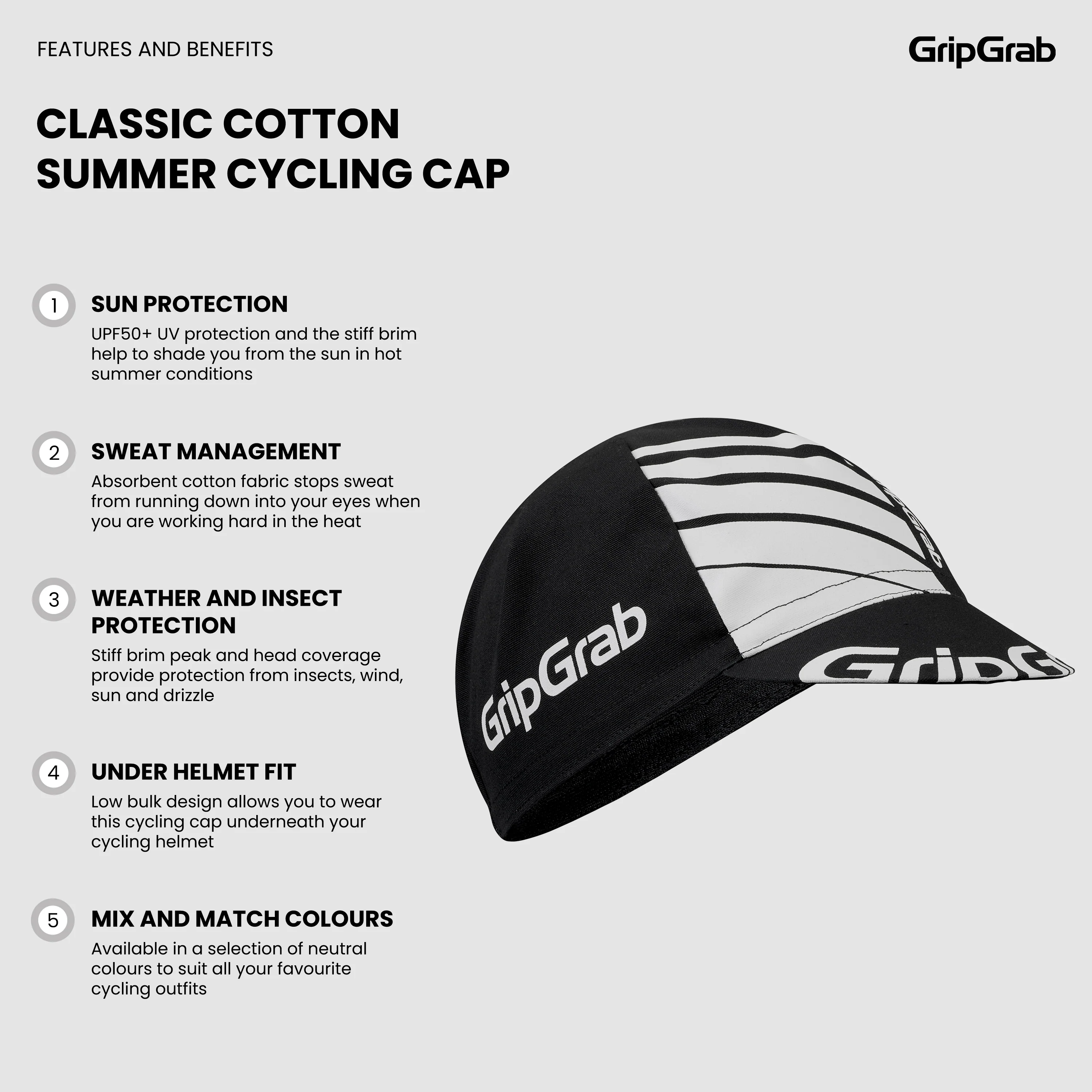 Classic Cotton Summer Cycling Cap - Image 8
