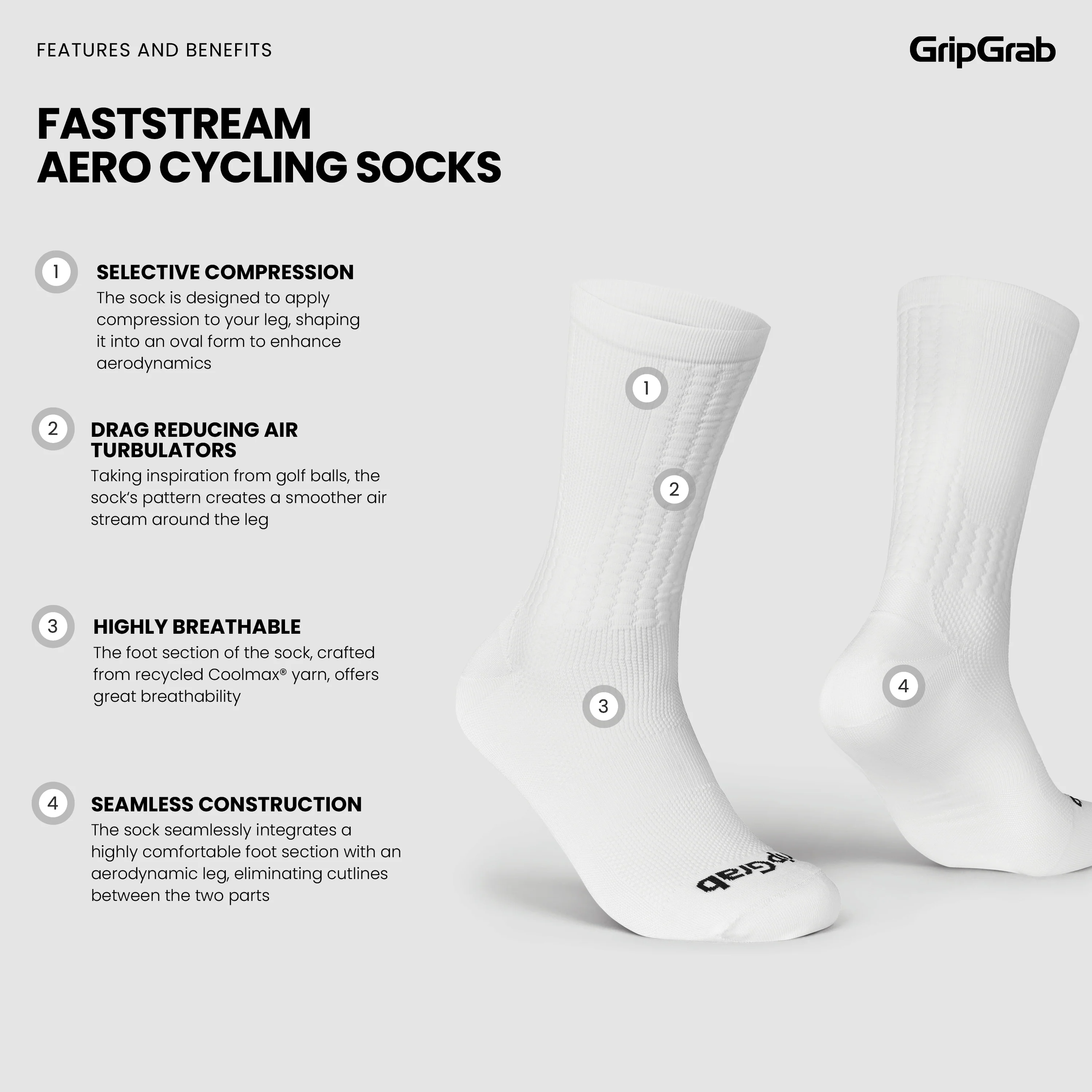 FastStream Aero Cycling Socks - Image 4