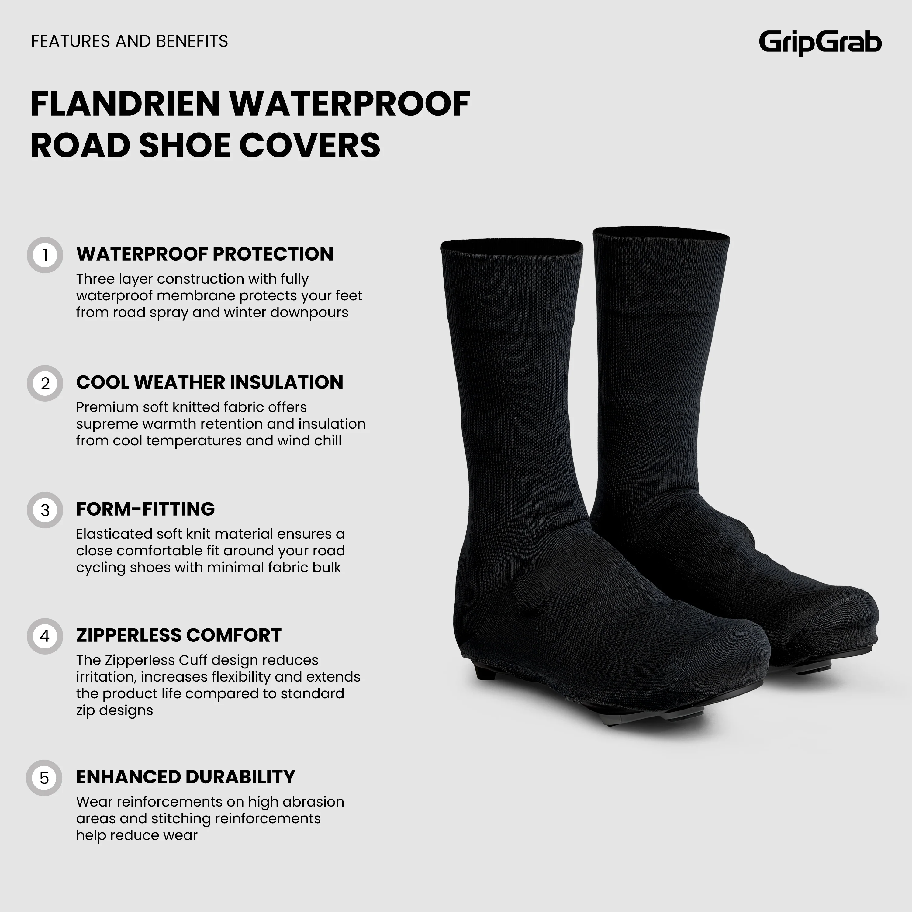 Flandrien Waterproof Road Shoe Covers - Image 7