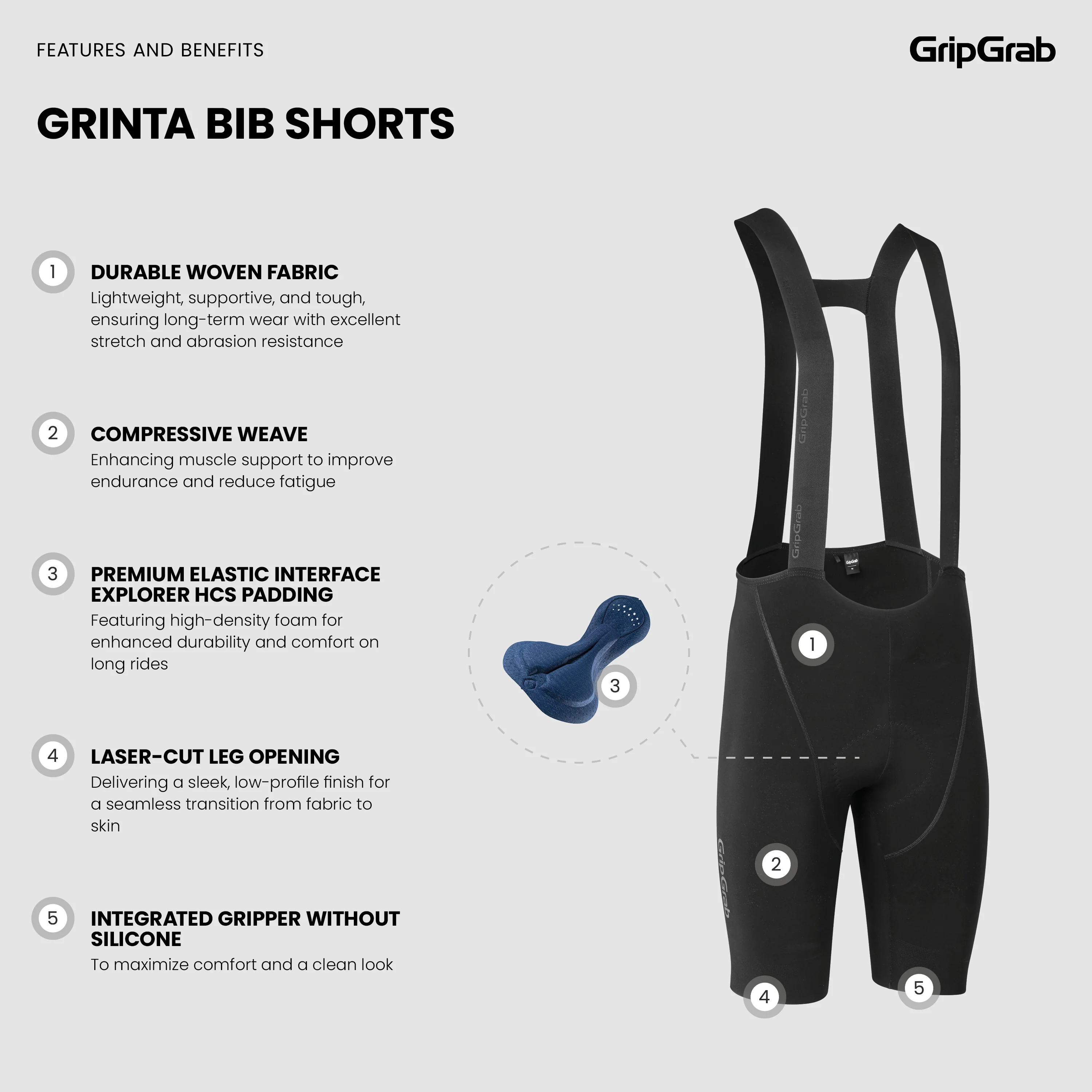 Grinta Bib Shorts - Image 8