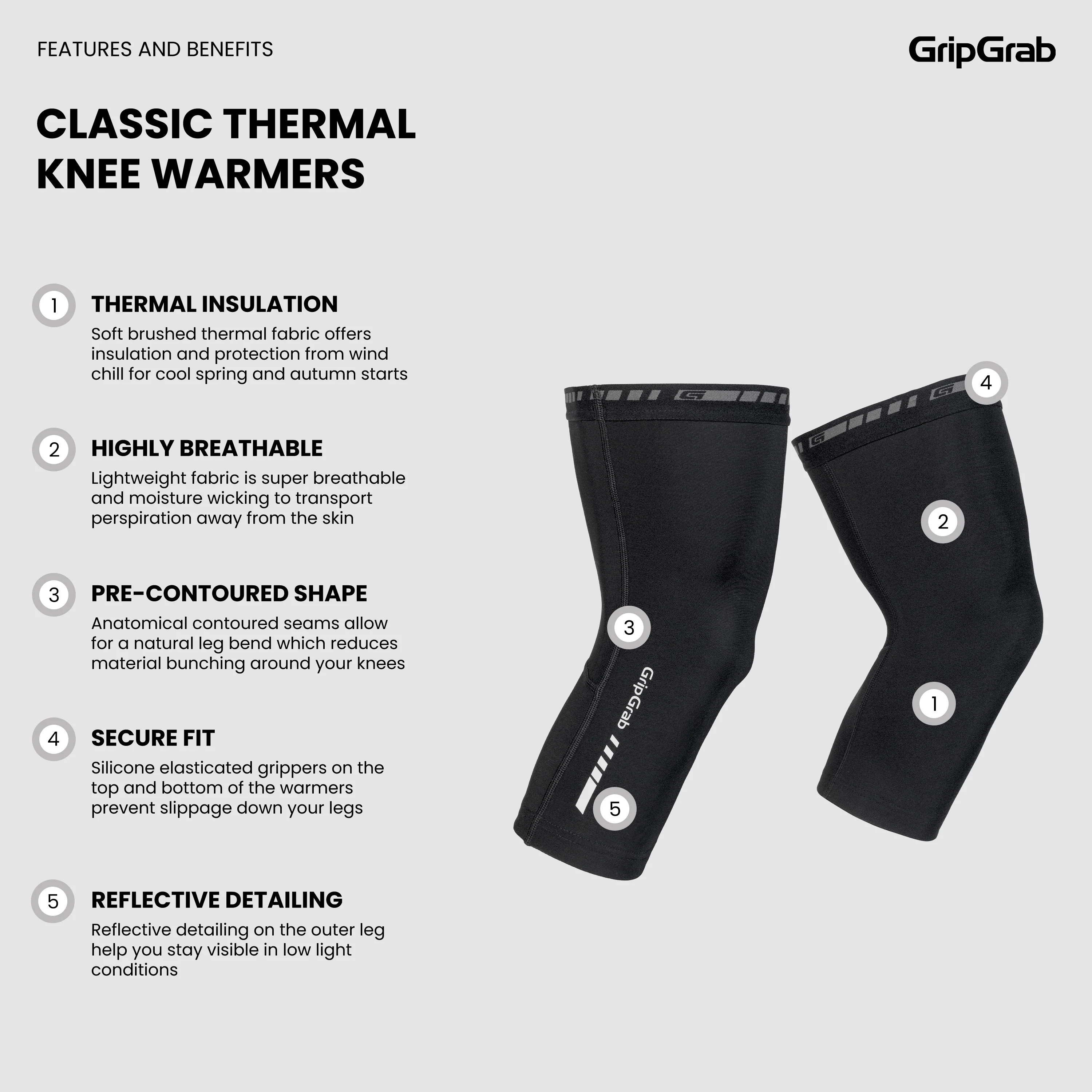 Classic Thermal Knee Warmers - Image 6