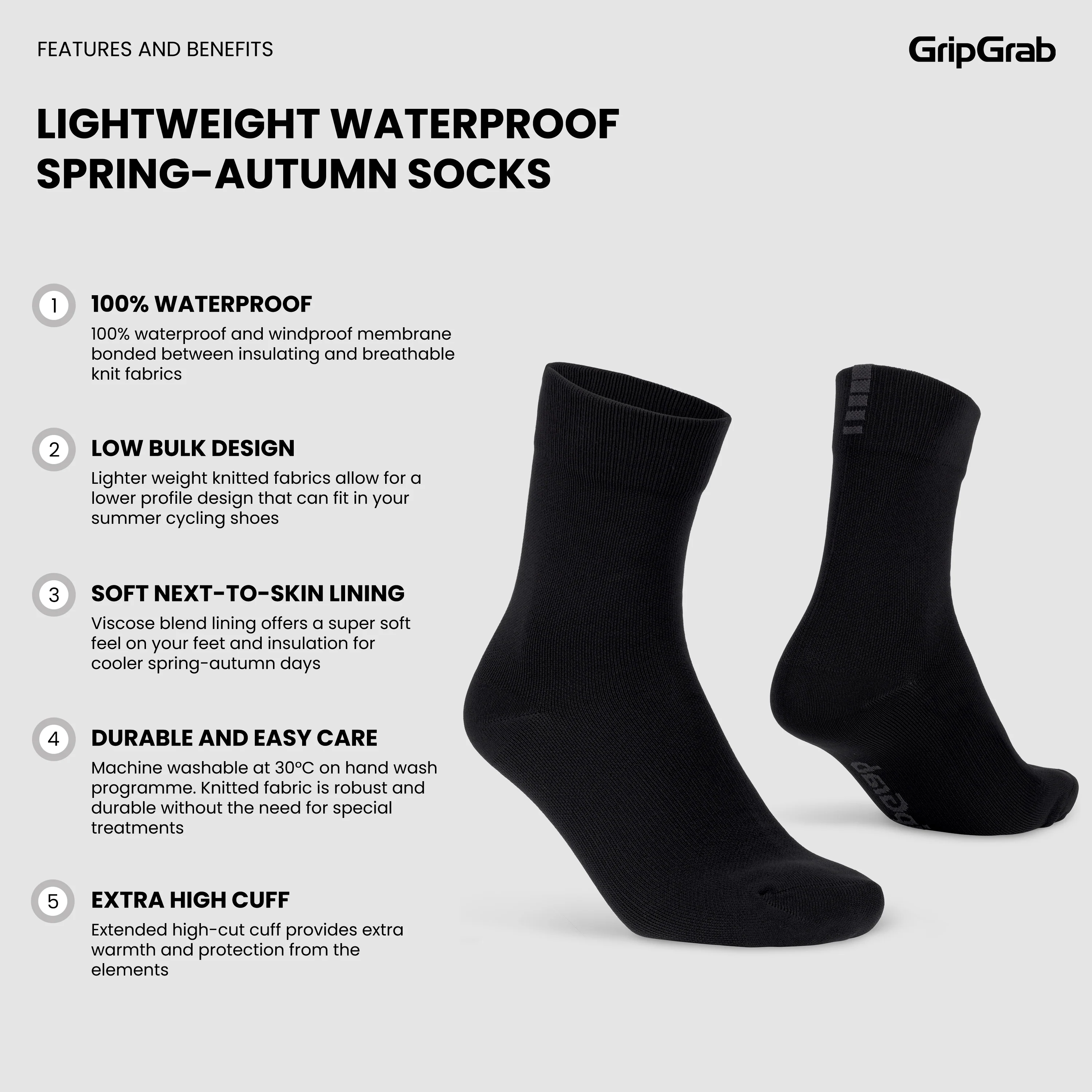 Lightweight Waterproof Spring-Autumn Socks - Image 5
