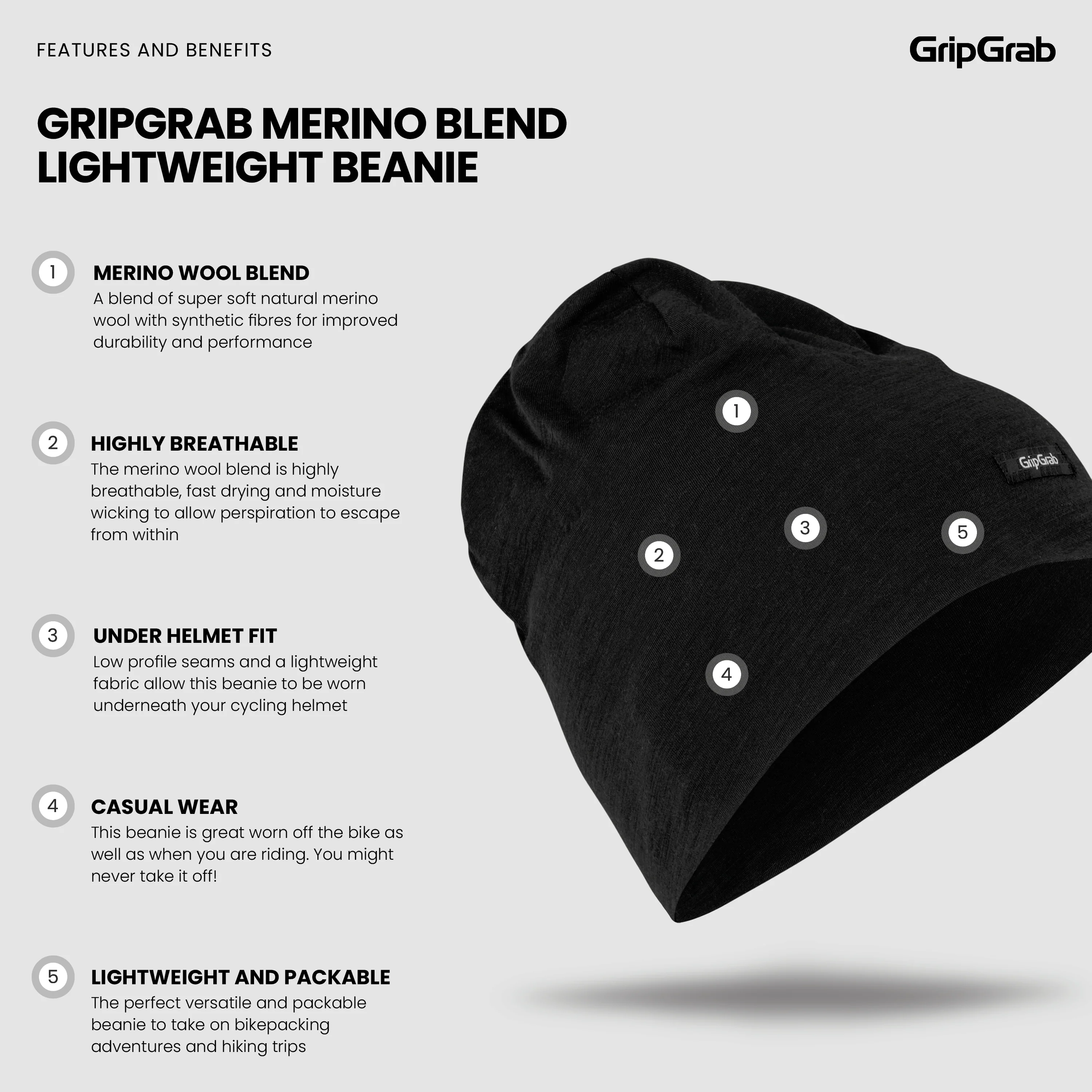 Merino Blend Lightweight Beanie - Image 6