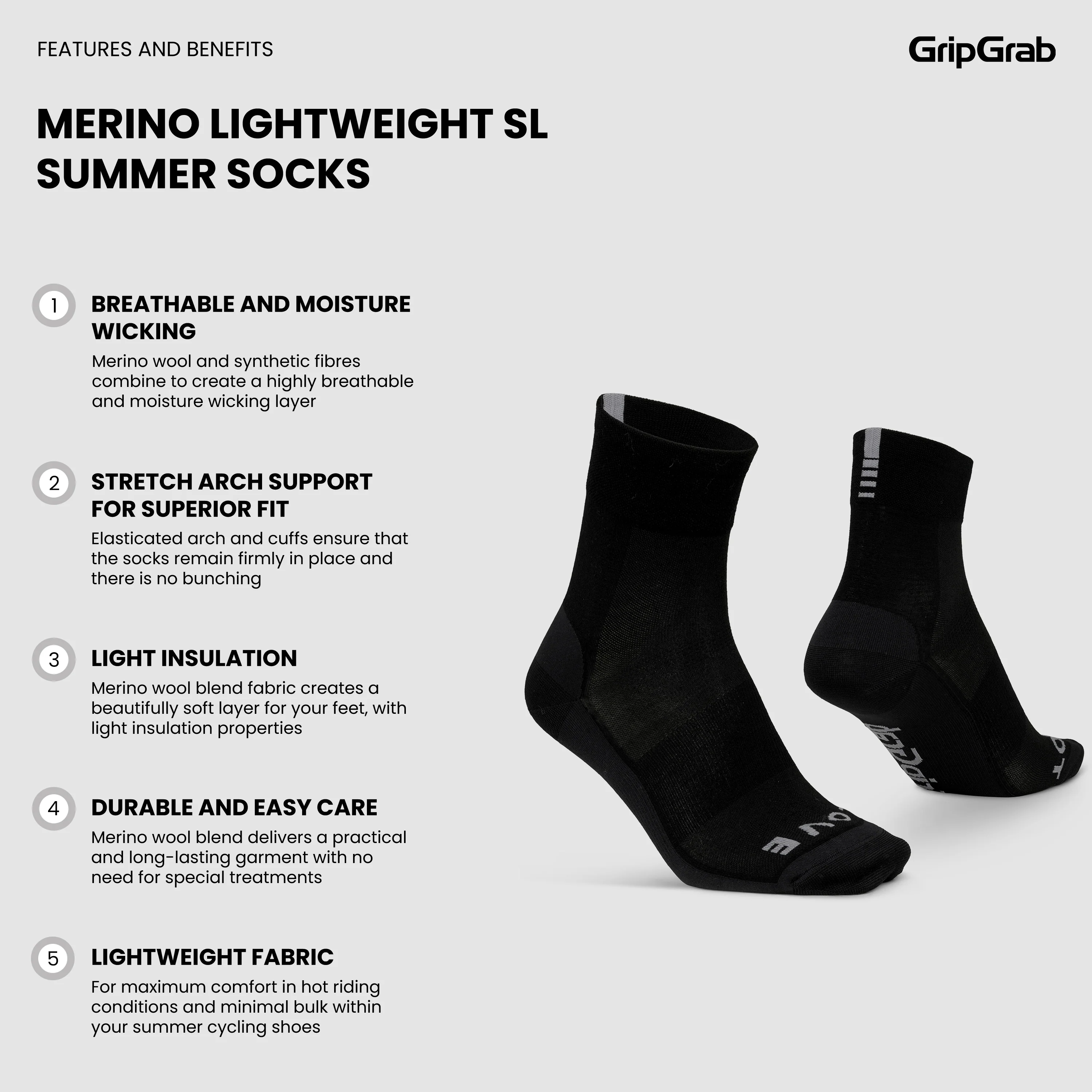 Merino Lightweight SL Summer Socks - Image 3