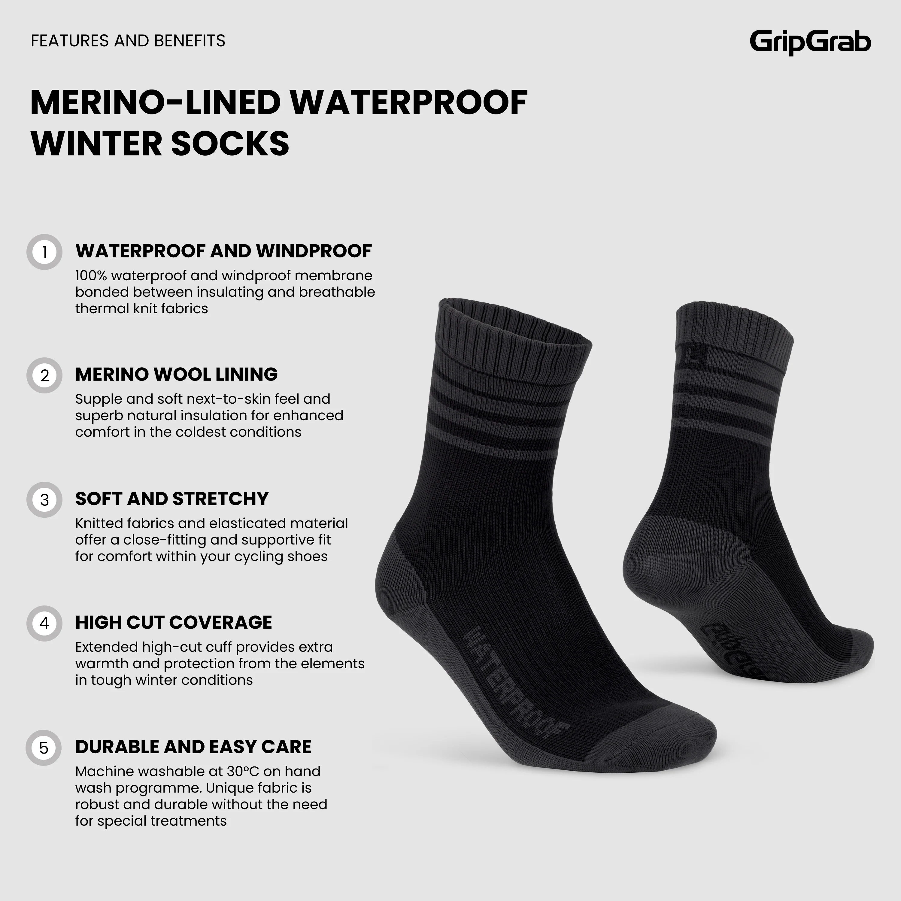 Merino-Lined Waterproof Winter Socks - Image 5