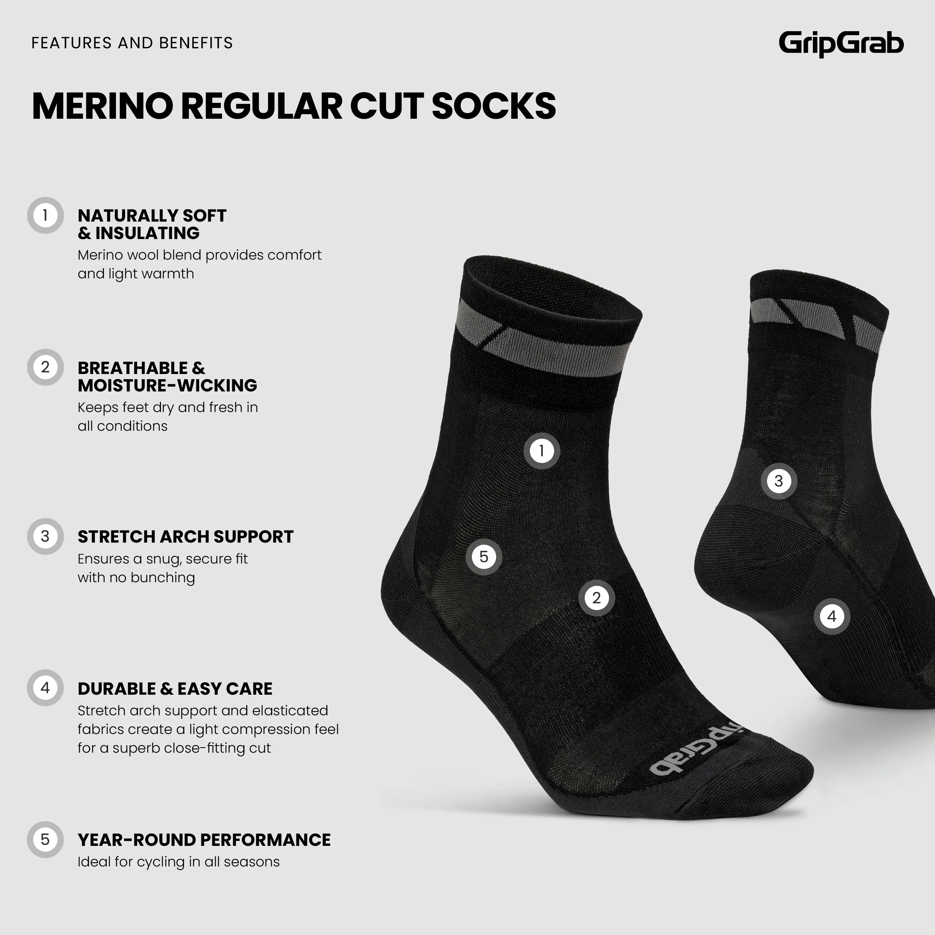 Merino Regular Cut Socks - Image 5