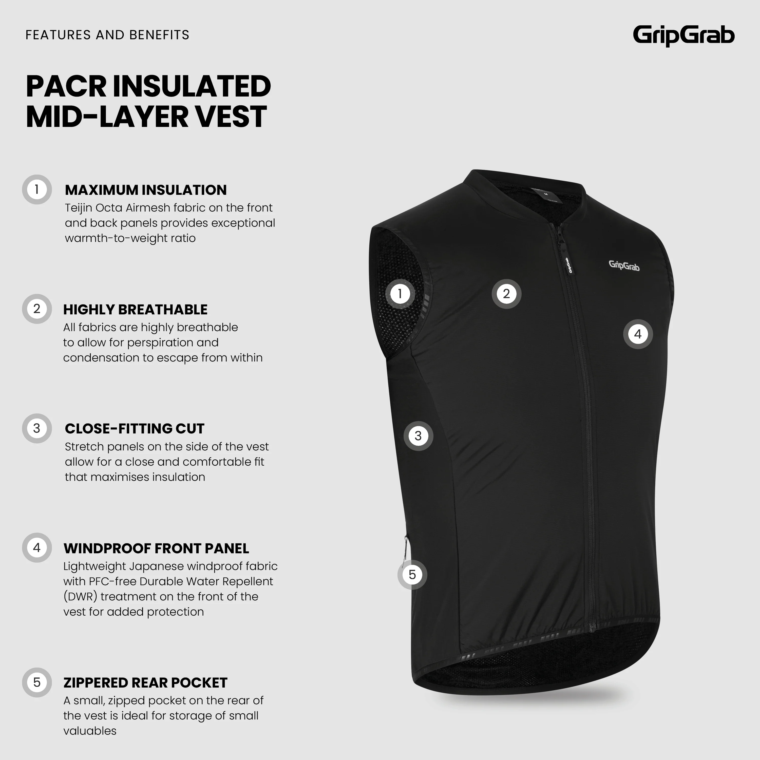 PACR Insulated Mid-Layer Vest - Image 7