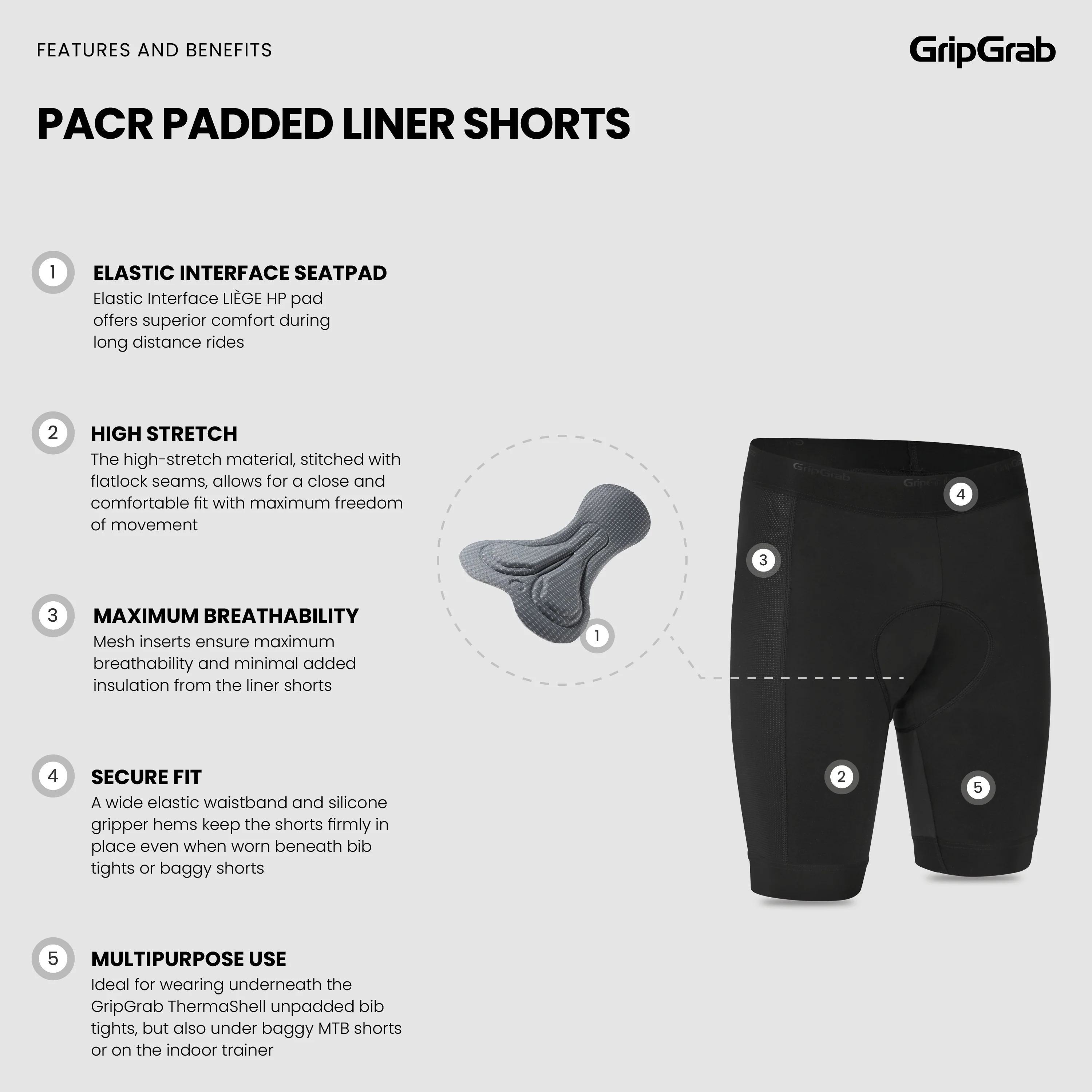 PACR Padded Liner Shorts - Image 6