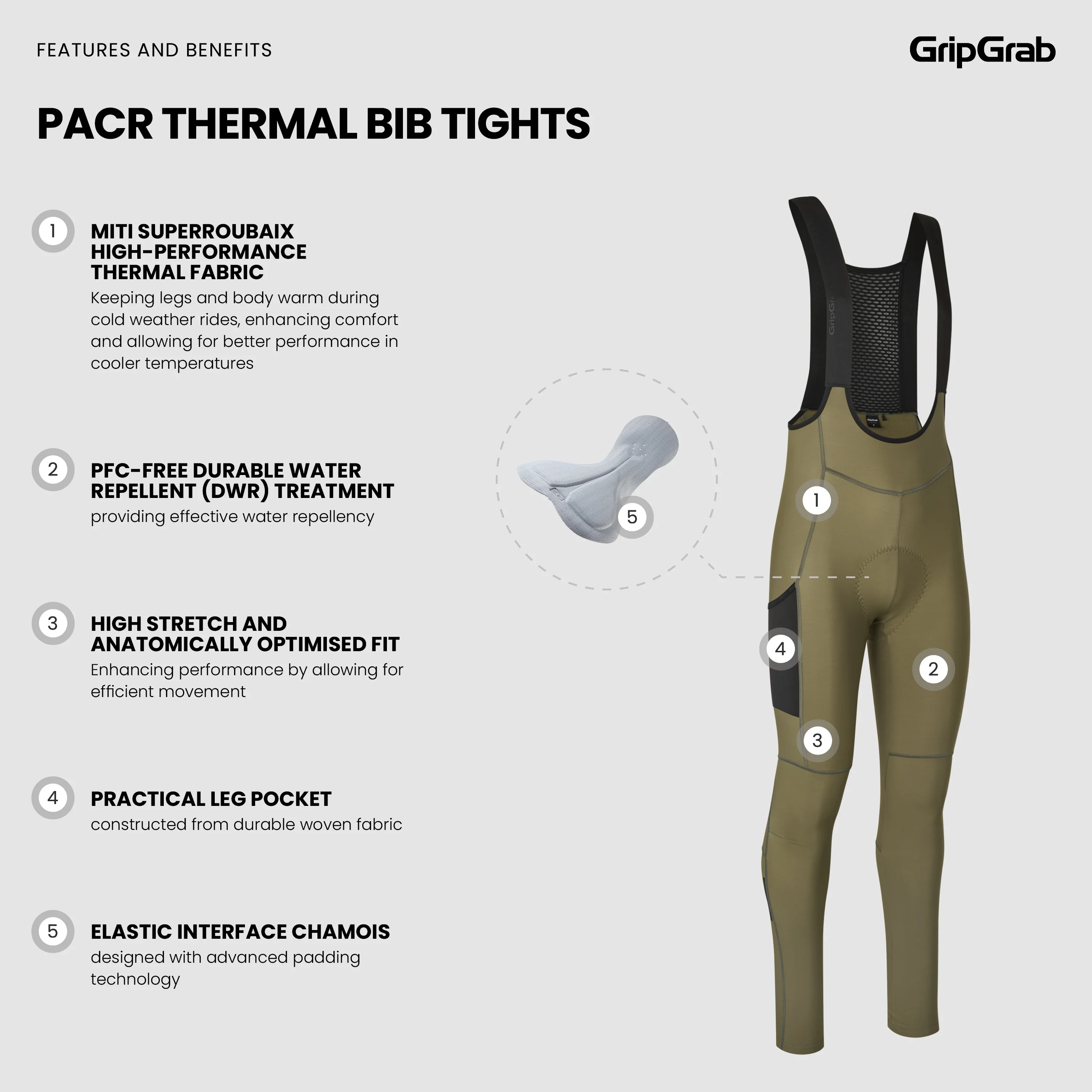 PACR Thermal Bib Tights - Image 5