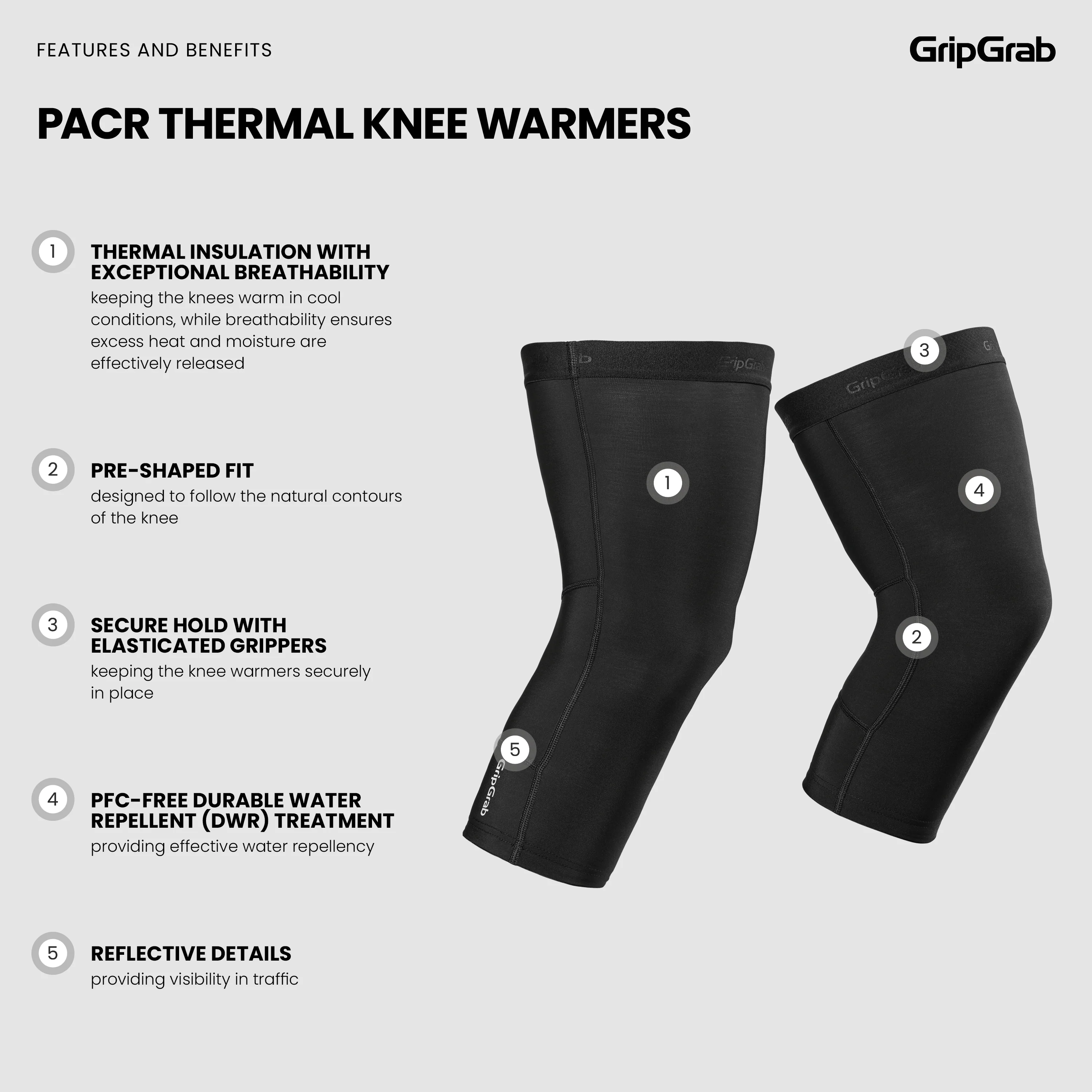 PACR Thermal Knee Warmers - Image 4