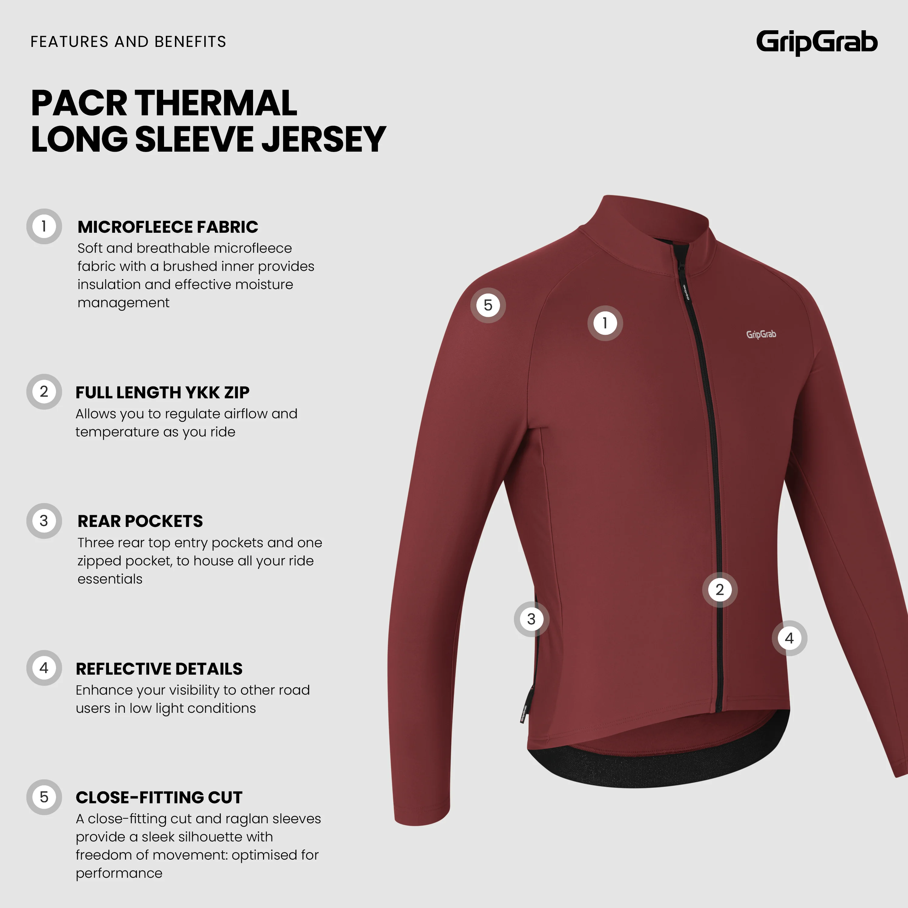 PACR Thermal Long Sleeve Jersey - Image 4