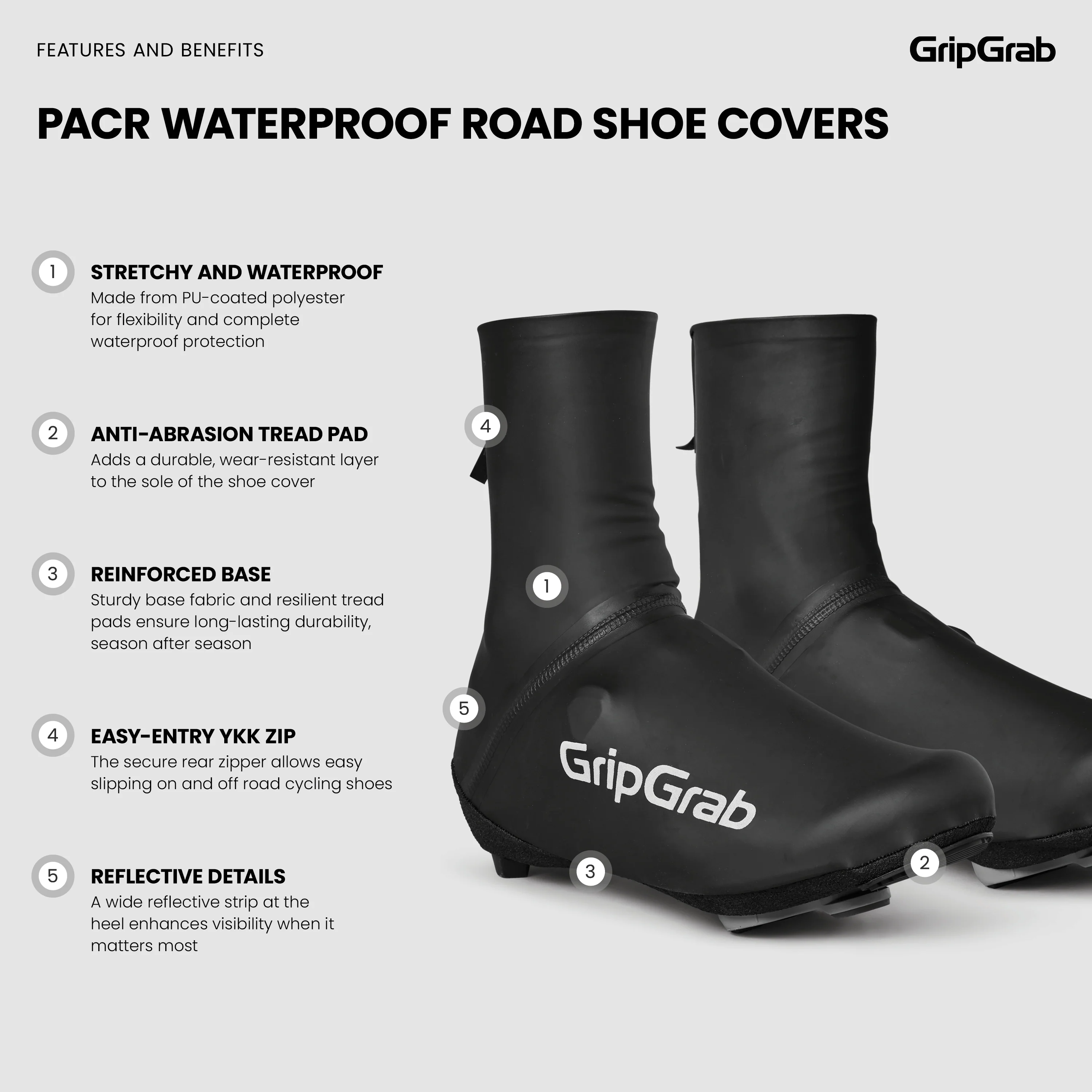 PACR Waterproof Road Shoe Covers - Image 7