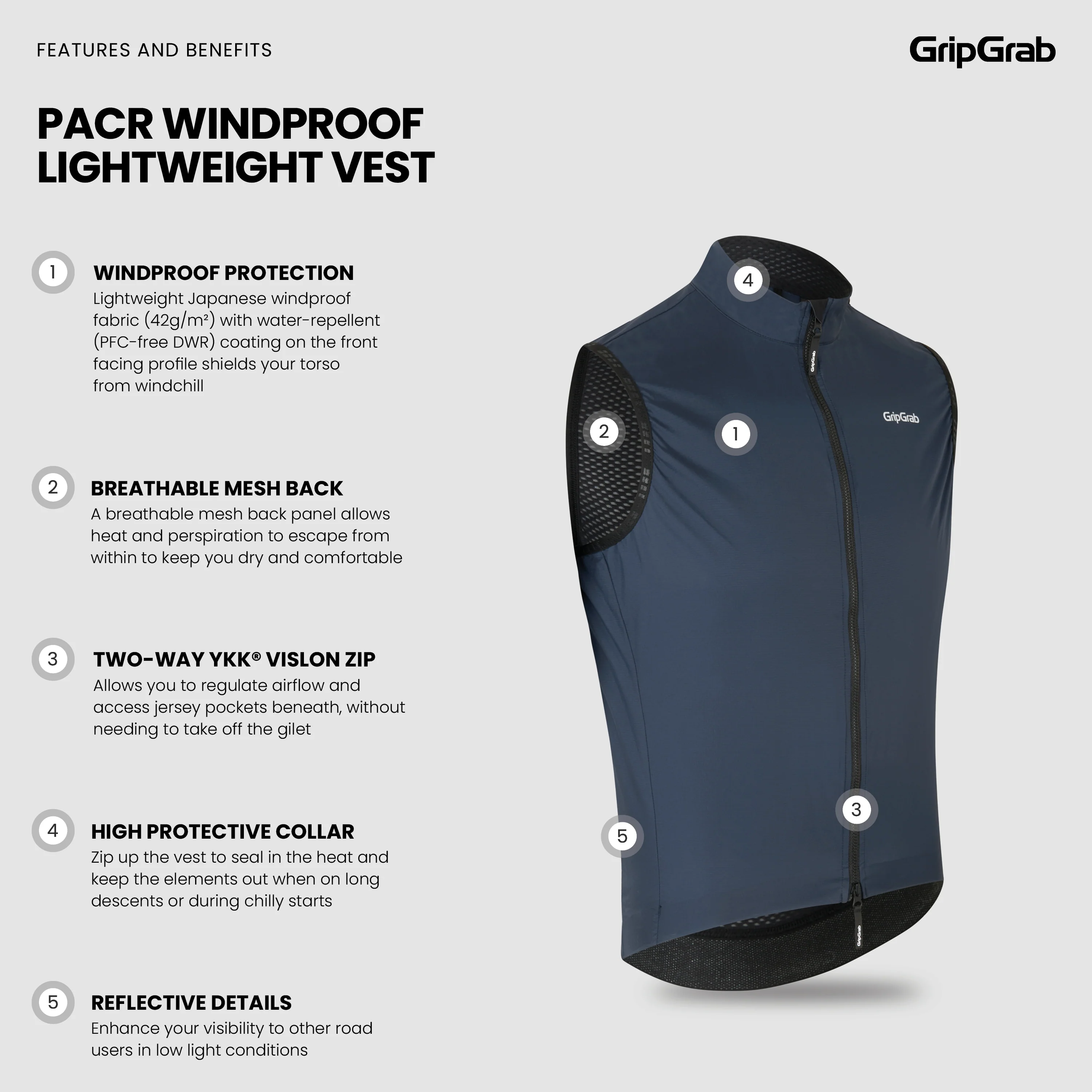 PACR Windproof Lightweight Vest - Image 4