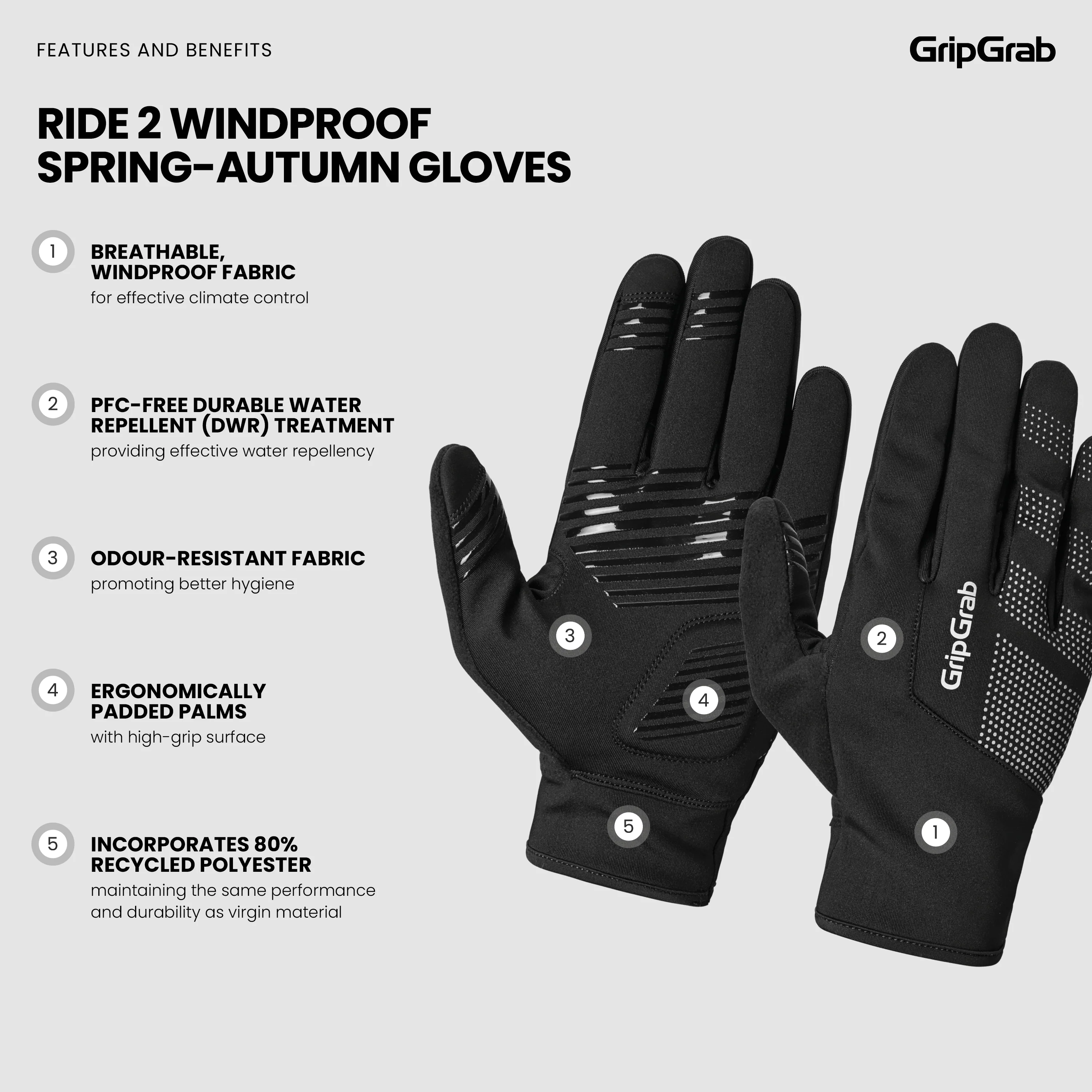 RIDE 2 Windproof Spring-Autumn Gloves - Image 7