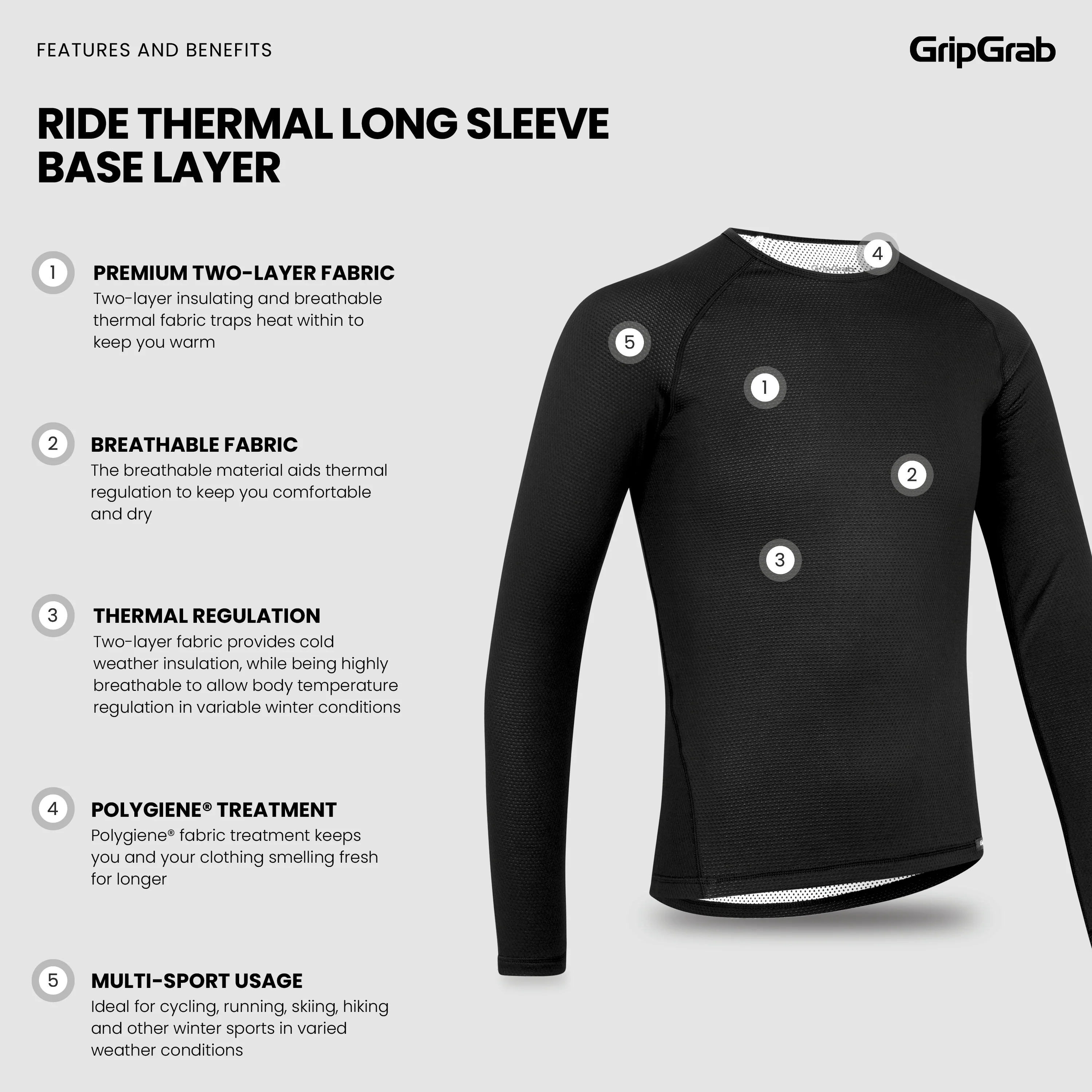 RIDE Thermal Long Sleeve Base Layer - Image 8