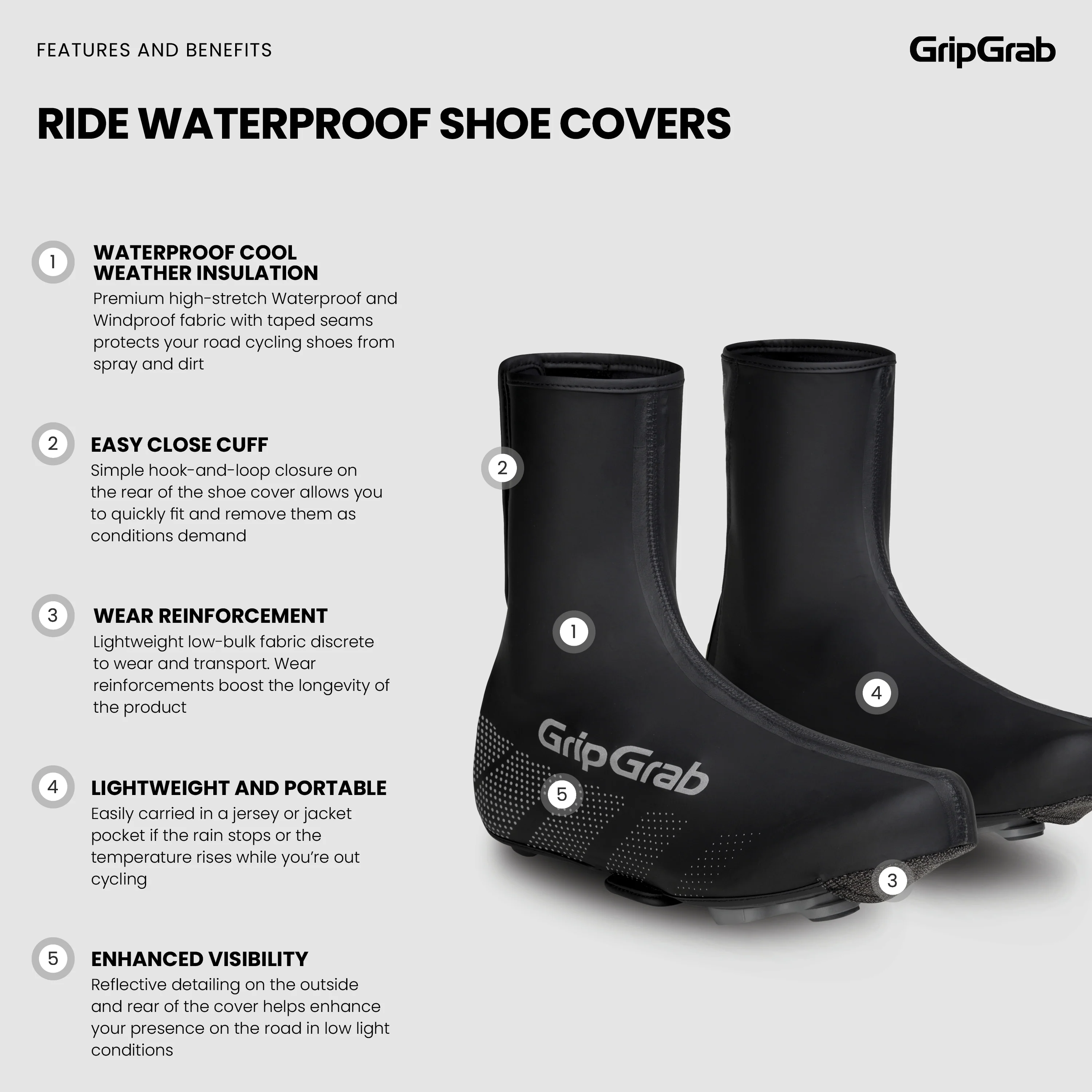 Ride Waterproof Road Shoe Covers - Image 6