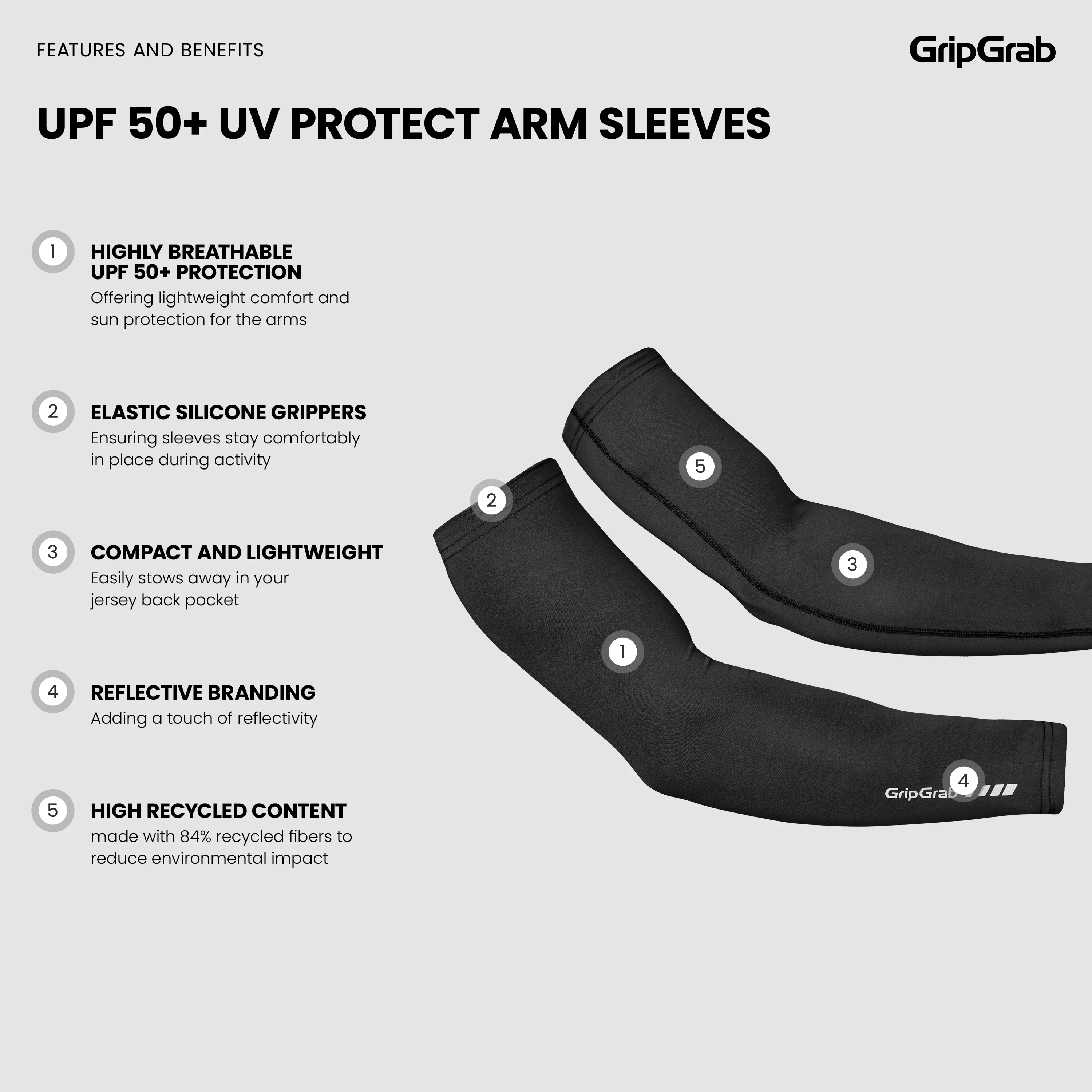 UPF 50+ UV Protect Arm Sleeves - Image 5