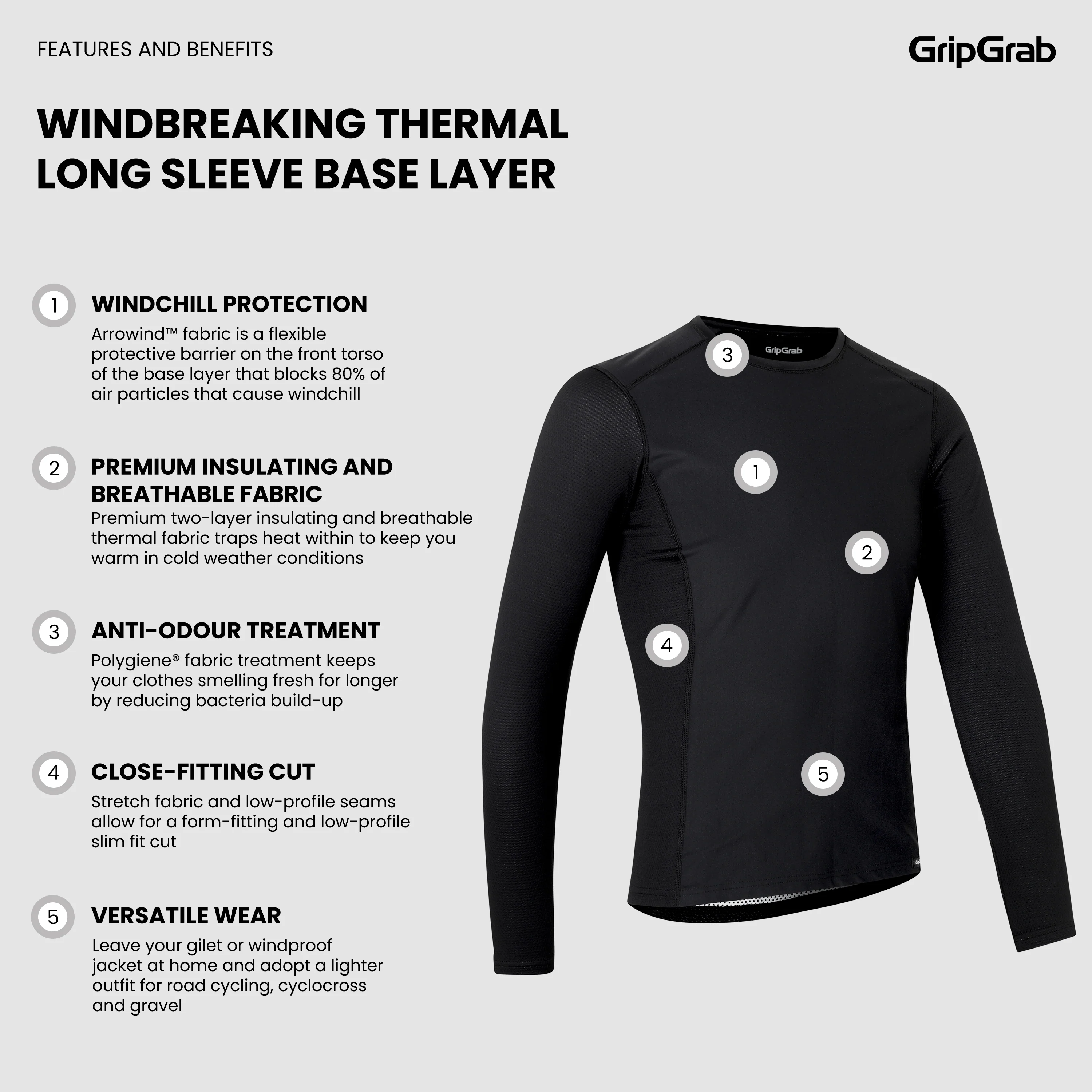 WindBreaking Thermal Long Sleeve Base Layer - Image 8