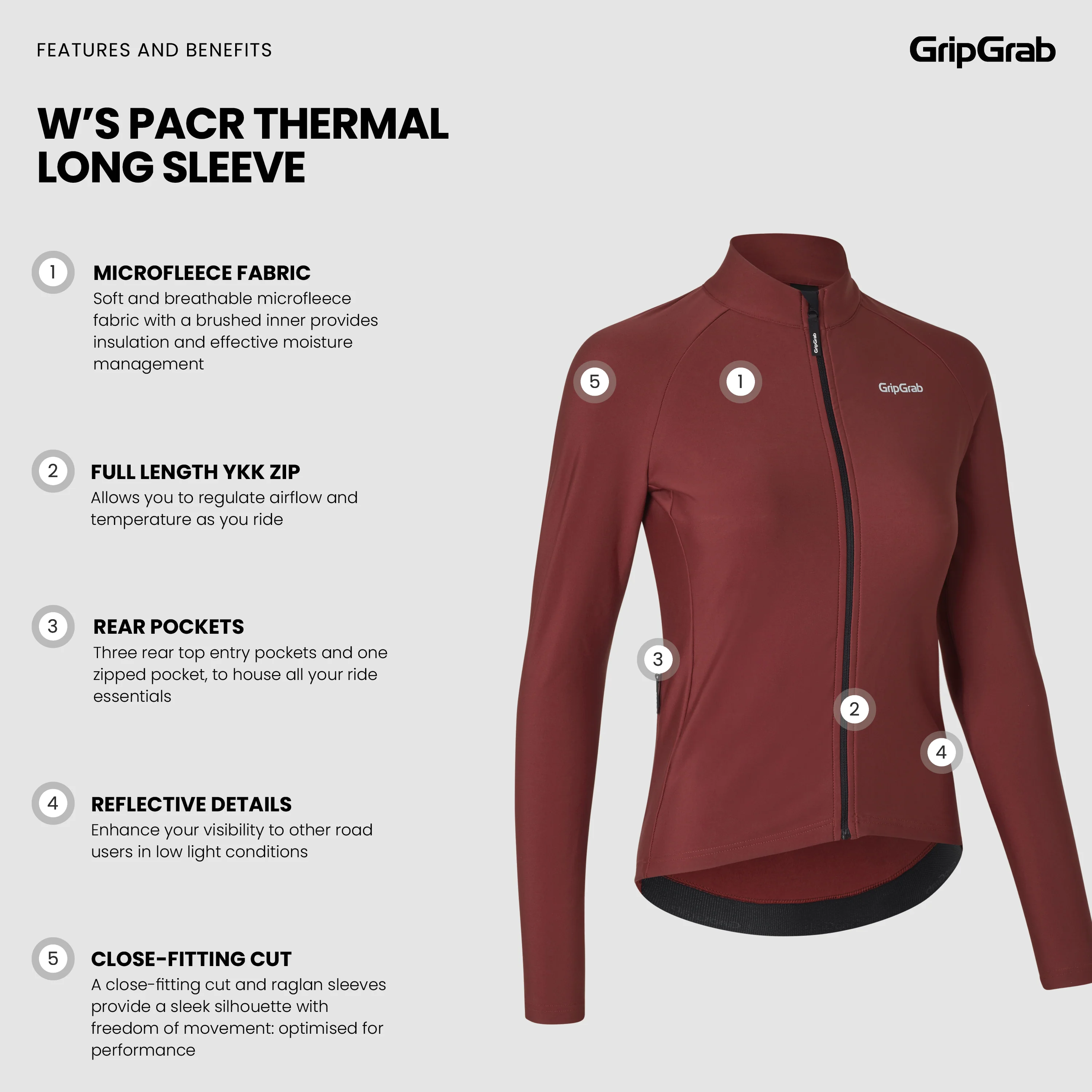 Women’s PACR Thermal Long Sleeve Jersey - Image 7