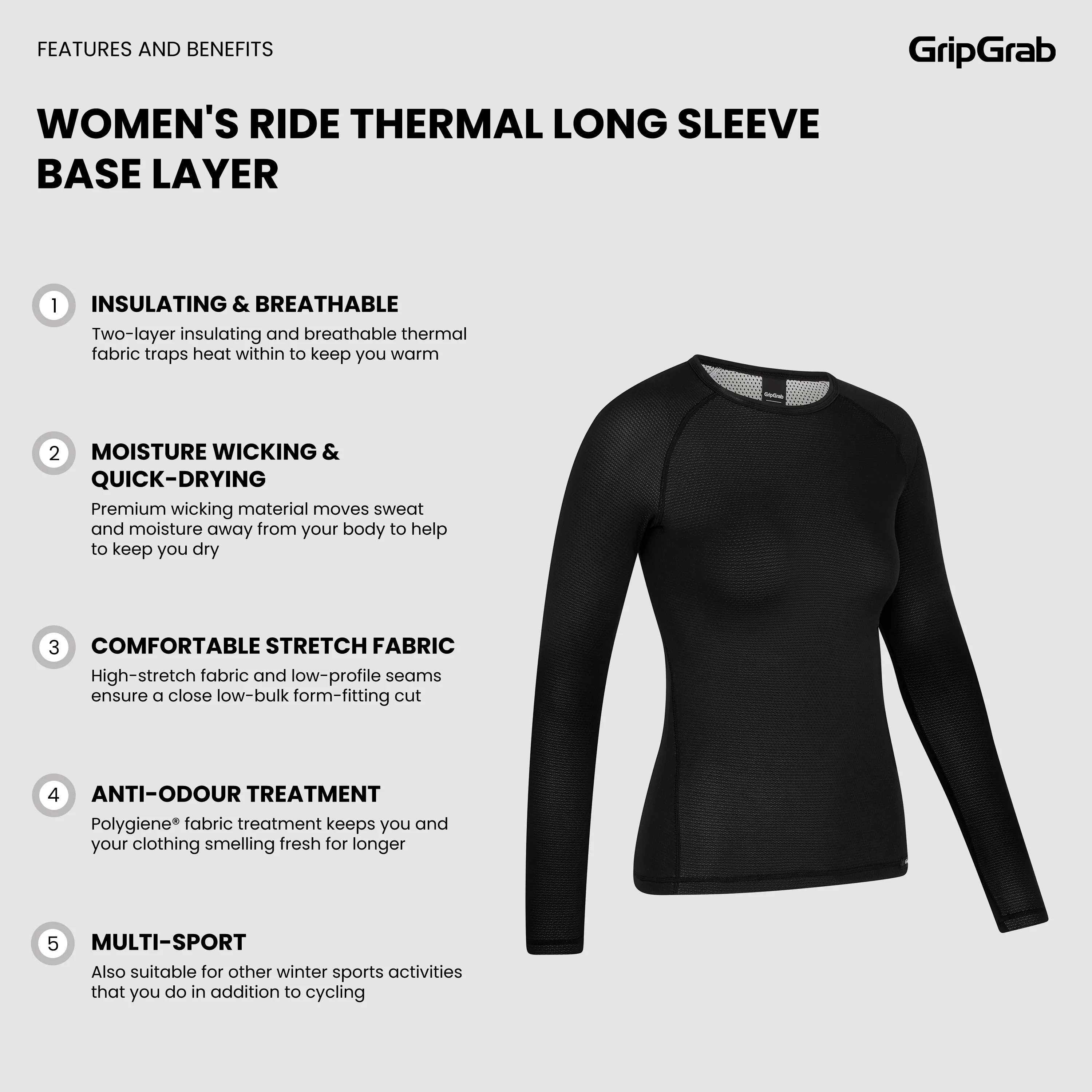 Women's RIDE Thermal Long Sleeve Base Layer - Image 5